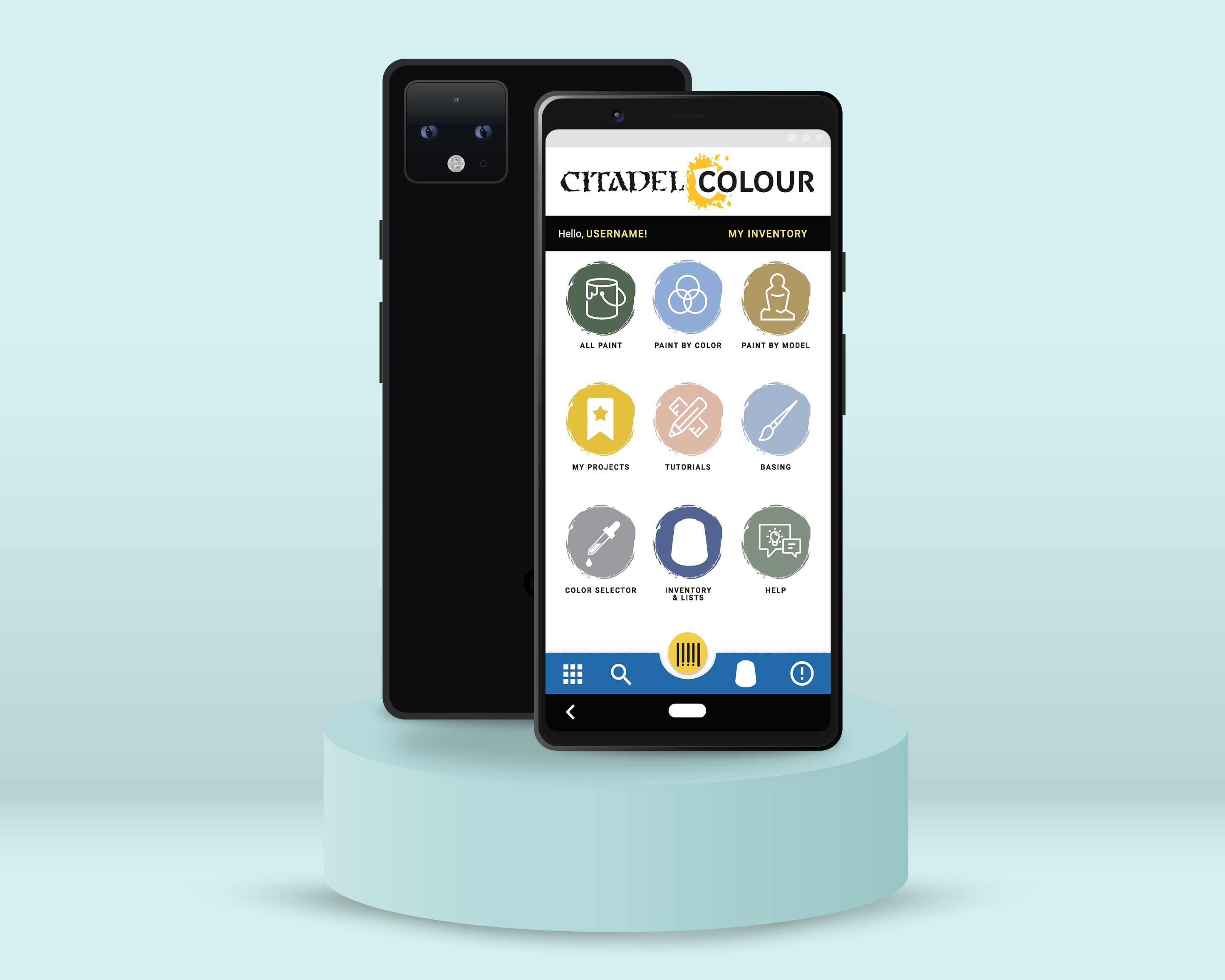 final mockup of app